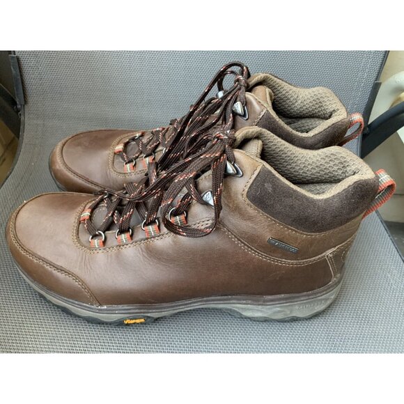 Eddie Bauer Men\'s Cairn Hiking Shoes Vibram Sole Cocoa Brown Leather Lace Up 9.5 main image 10